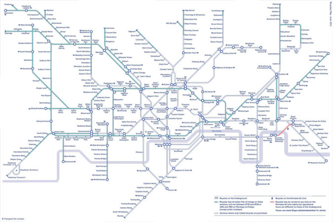 London bicycle tube map – LEFTFIELDBIKES