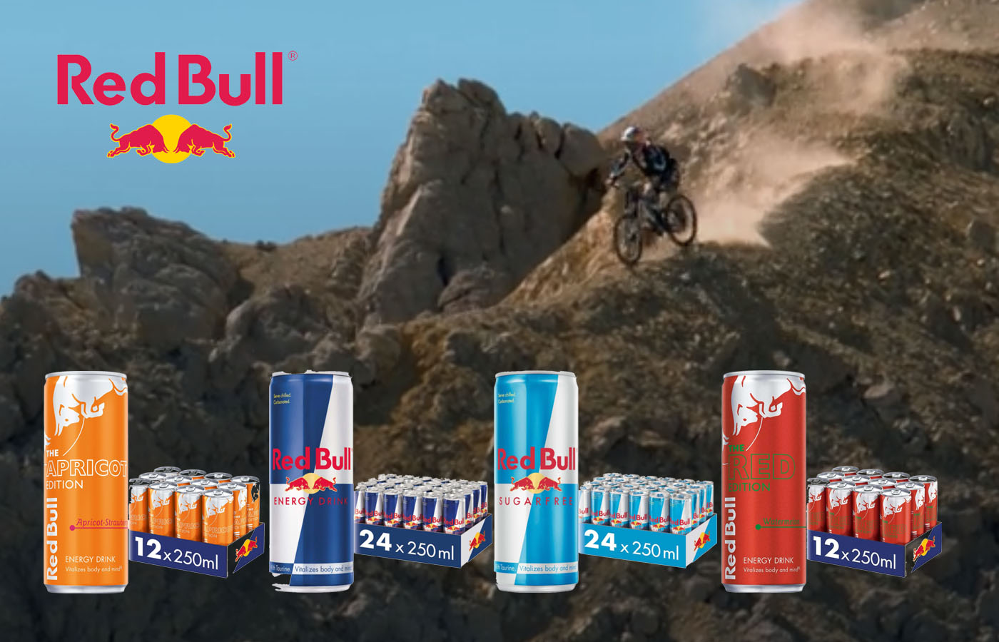 Red Bull:  Singles and Packs